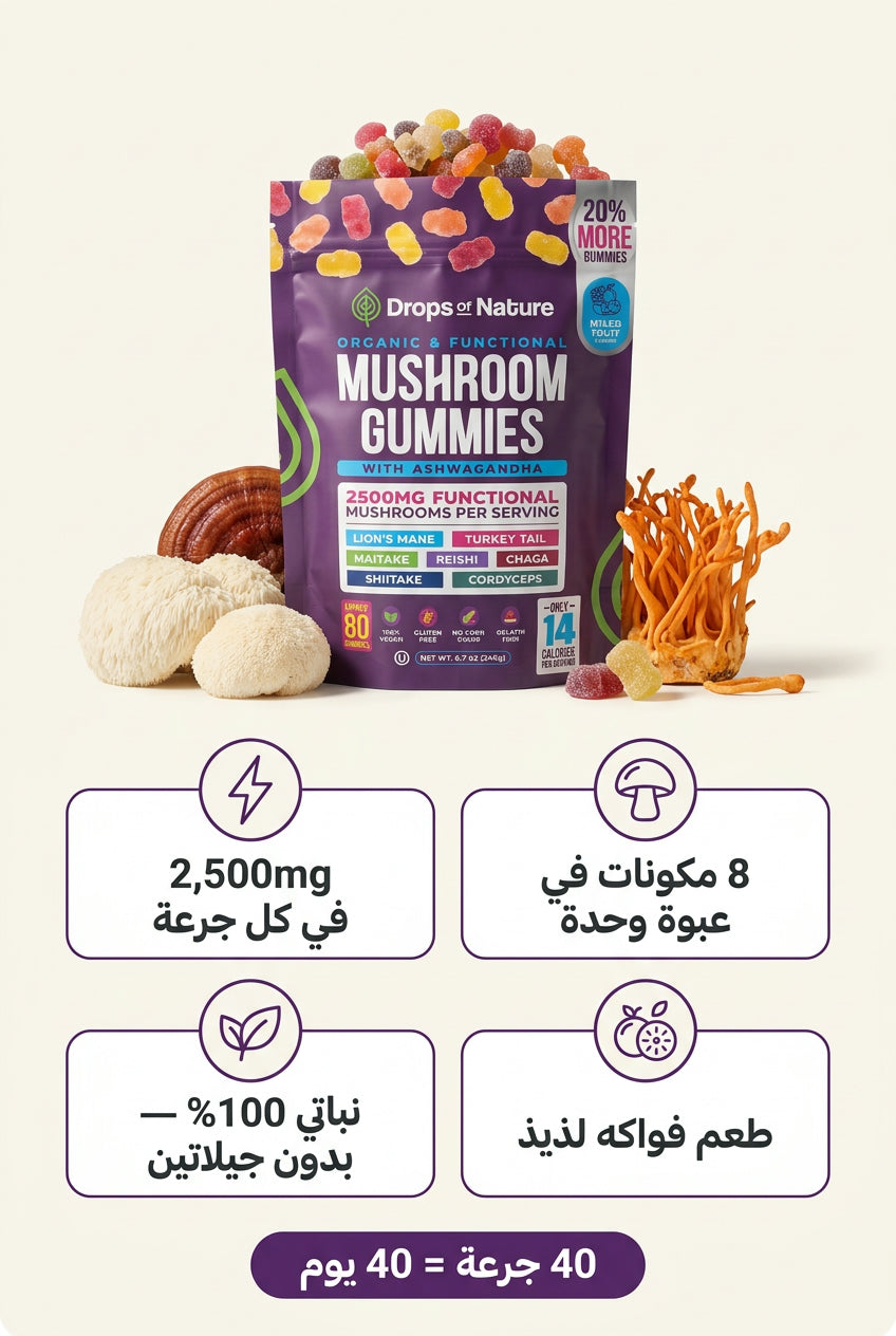 ليش Mushroom Gummies؟